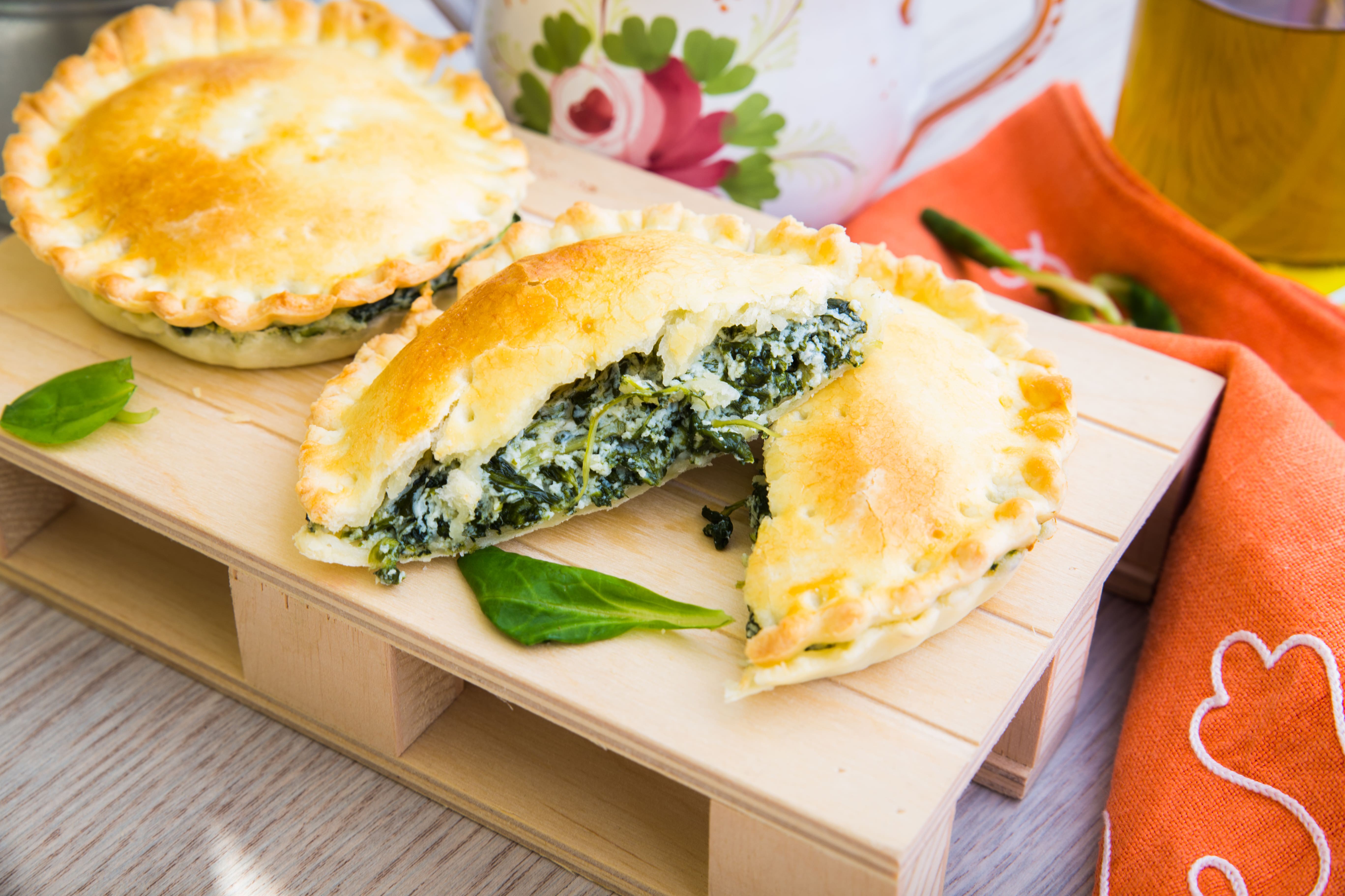 Torta rustica con ricotta e spinaci