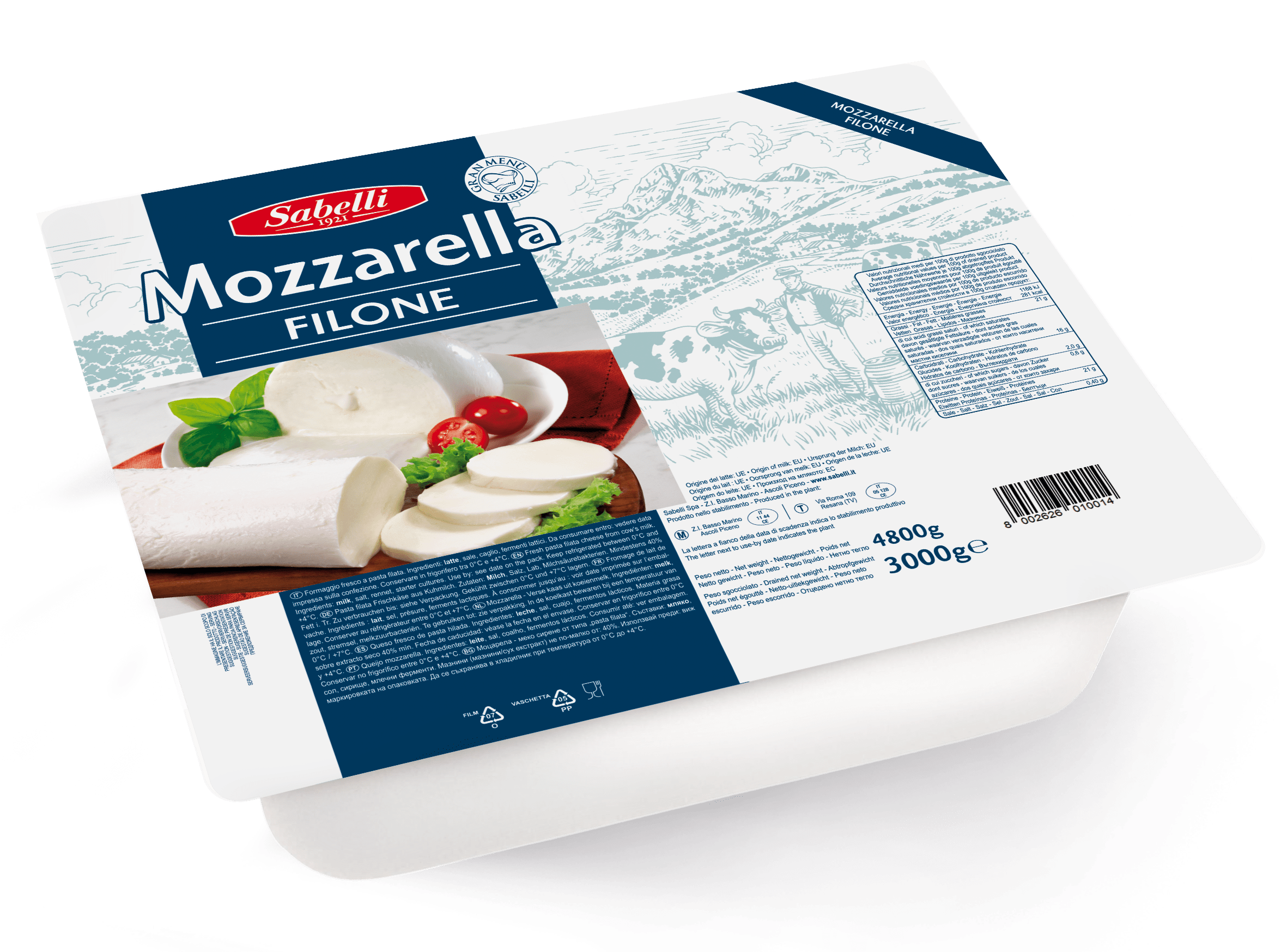 Mozzarella Filone