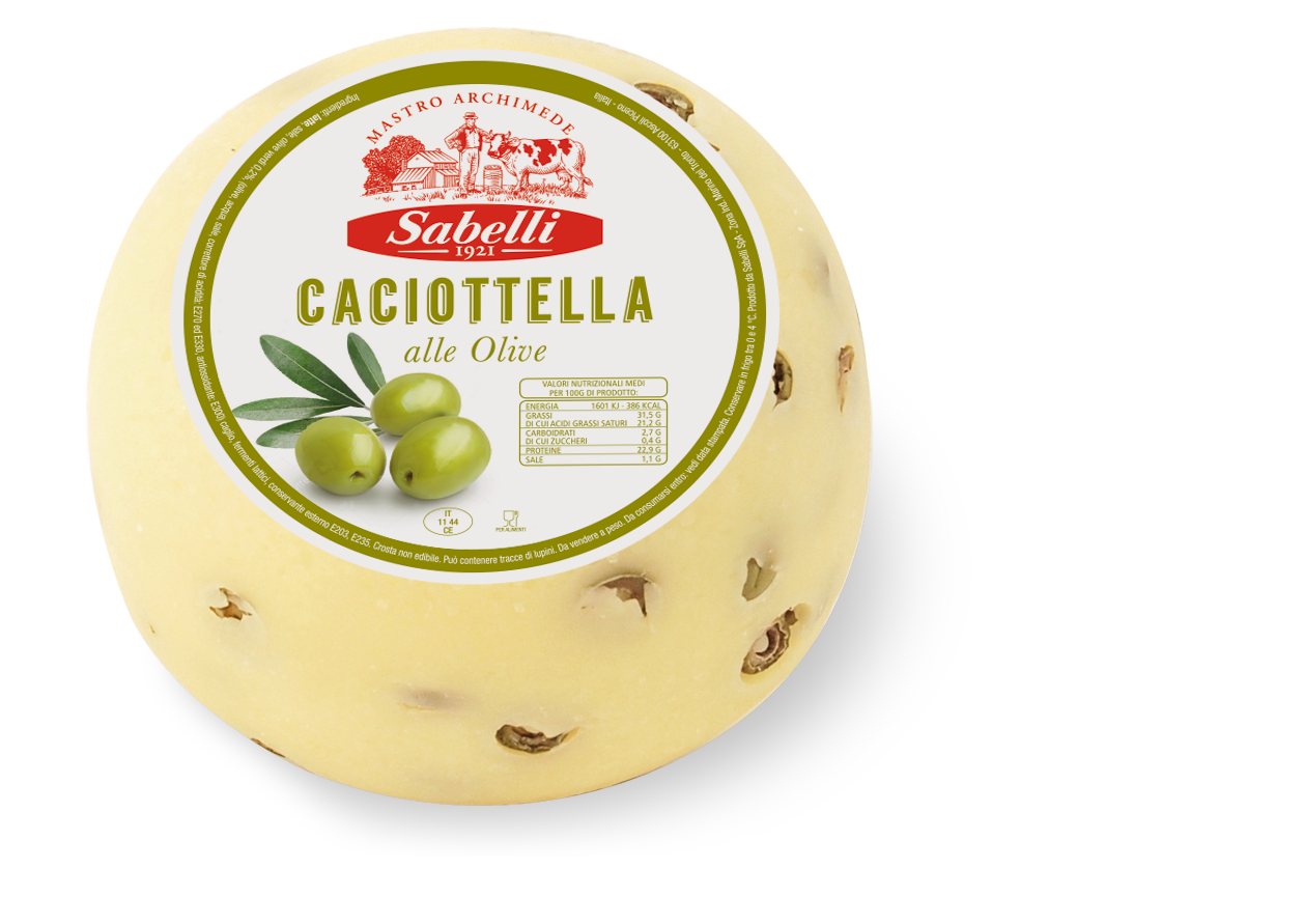 Caciottella alle Olive Verdi