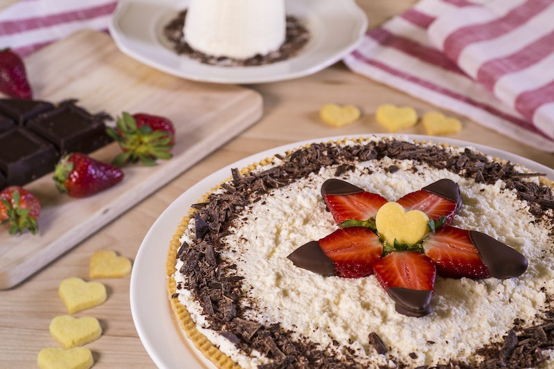 Crostata di ricotta e cioccolato fondente