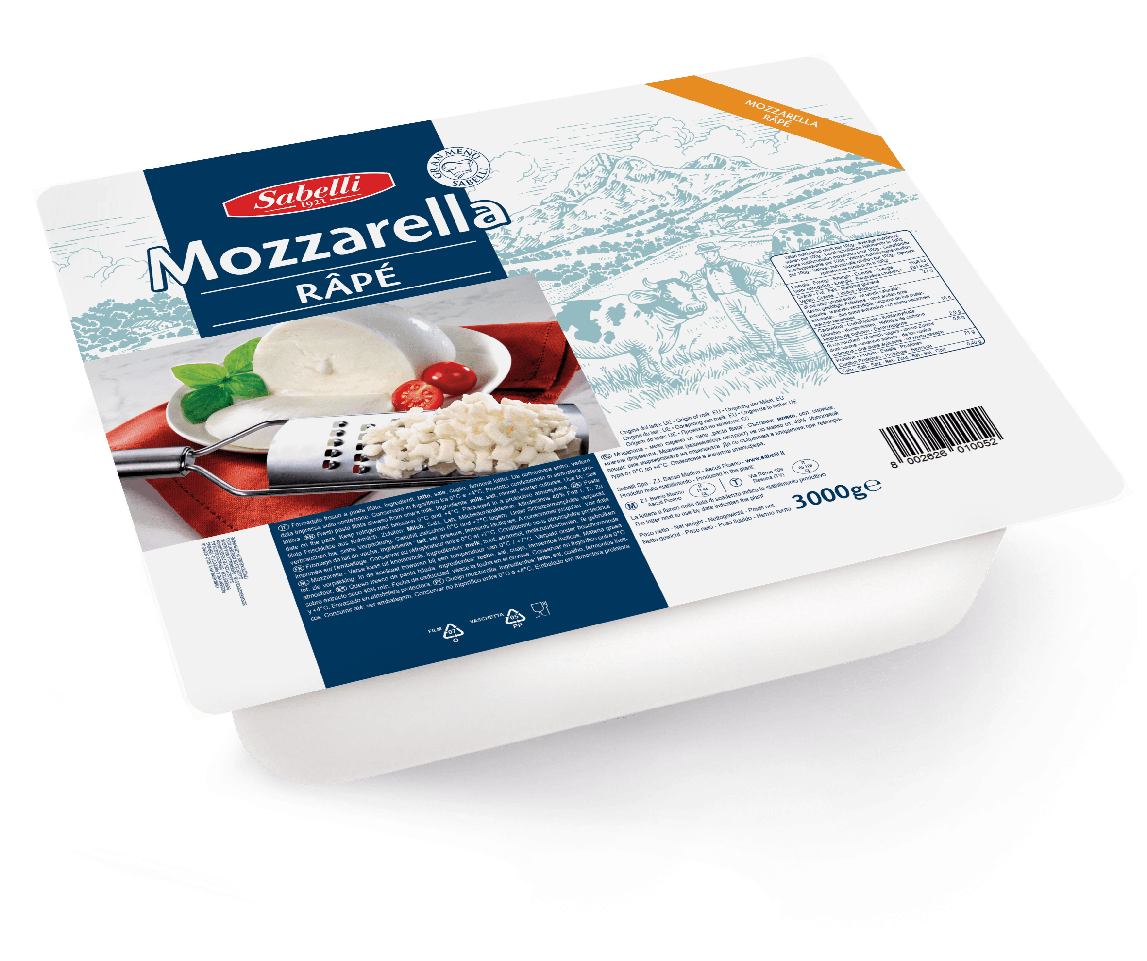 Mozzarella Râpé